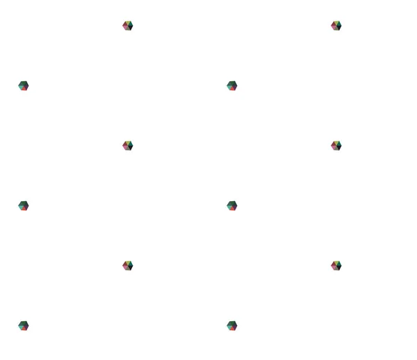 Padrão Sem Costura Com Formas Geométricas Ilustração Vetorial —  Vetores de Stock