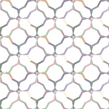 Geometrik şekilli kusursuz desen. vektör illüstrasyonu