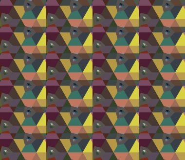 Geometrik şekilli kusursuz desen vektör çizimi