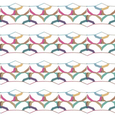 Geometrik şekilli kusursuz desen vektör çizimi