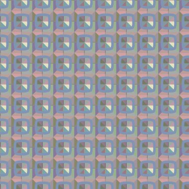 Geometrik şekilli kusursuz desen vektör çizimi