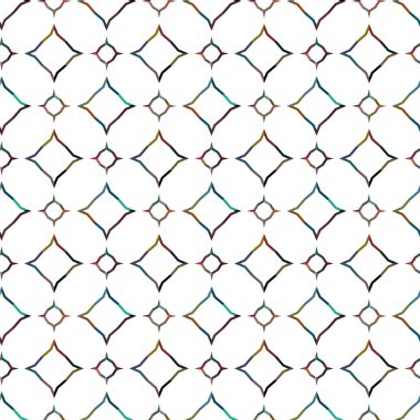 Geometrik şekilli kusursuz desen vektör çizimi