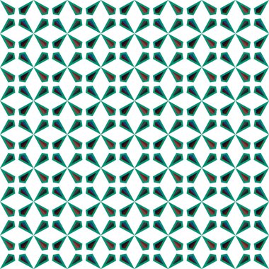 Geometrik şekilli kusursuz desen vektör çizimi