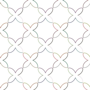 Geometrik şekilli kusursuz desen vektör çizimi