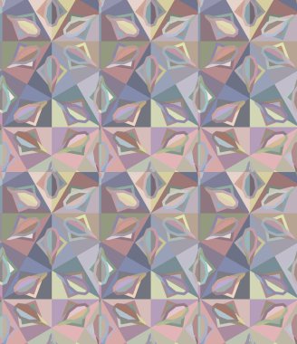 Geometrik şekilli kusursuz desen vektör çizimi