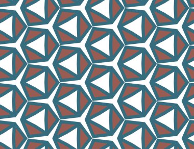 Geometrik şekilli kusursuz desen vektör çizimi