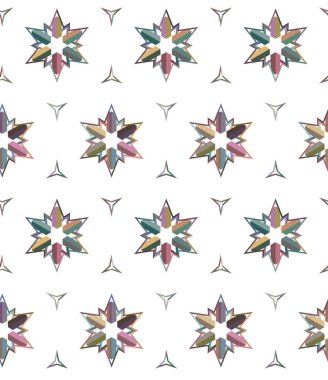 Geometrik şekilli kusursuz desen vektör çizimi