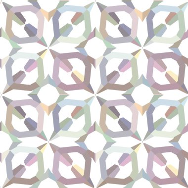 Geometrik şekilli kusursuz desen vektör çizimi