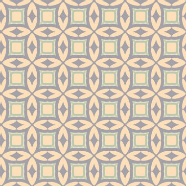 Geometrik şekilli kusursuz desen vektör çizimi