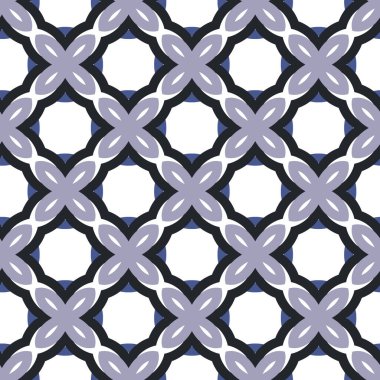 Geometrik şekilli kusursuz desen vektör çizimi