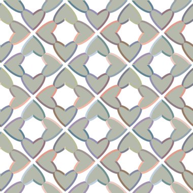 Geometrik şekilli kusursuz desen vektör çizimi