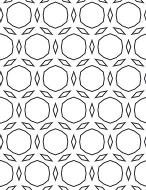 Geometrik şekilli kusursuz desen vektör çizimi