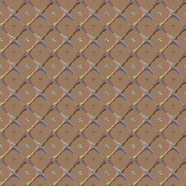 Geometrik şekilli kusursuz desen vektör çizimi