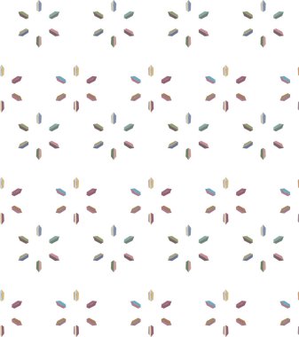 Geometrik şekilli kusursuz desen vektör çizimi