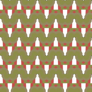 Geometrik şekilli kusursuz desen vektör çizimi