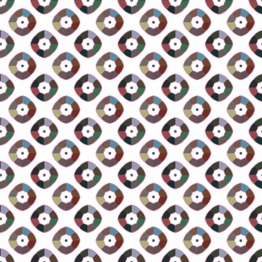Geometrik şekilli kusursuz desen vektör çizimi