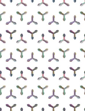 Geometrik şekilli kusursuz desen vektör çizimi