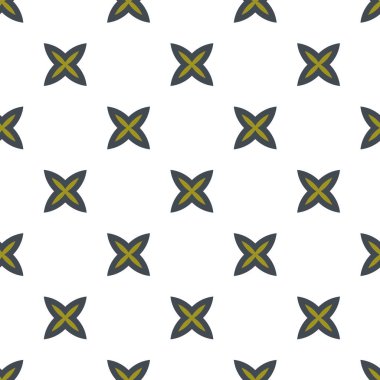 Geometrik şekilli kusursuz desen vektör çizimi