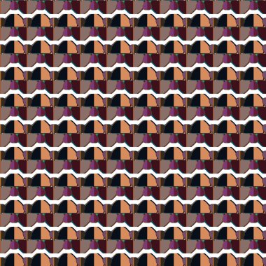 Geometrik şekilli kusursuz desen. vektör illüstrasyonu