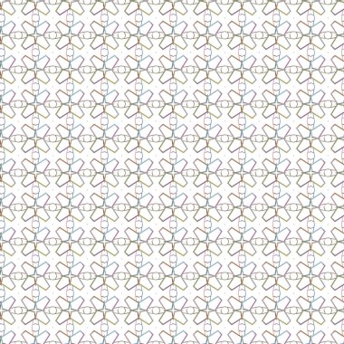 Geometrik şekilli kusursuz desen vektör çizimi
