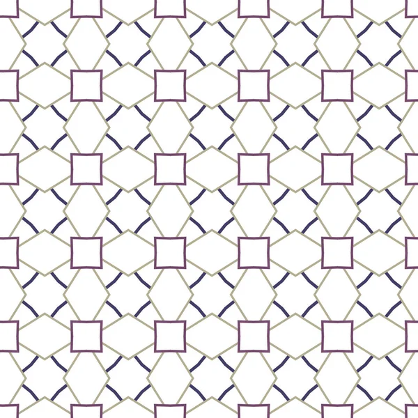 Modello Senza Soluzione Continuità Con Forme Geometriche Illustrazione Vettoriale — Vettoriale Stock