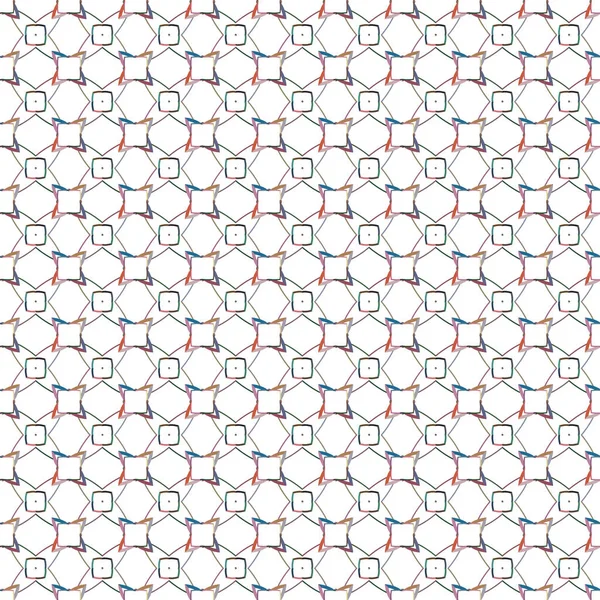 Безшовний Візерунок Геометричними Фігурами Векторні Ілюстрації — стоковий вектор