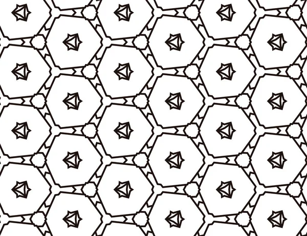 具有几何形状矢量插图的无缝图案 — 图库矢量图片