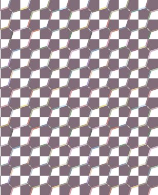 Geometrik şekilli kusursuz desen vektör çizimi