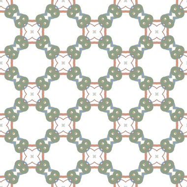 Geometrik şekilli kusursuz desen vektör çizimi