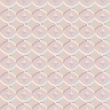 Geometrik şekilli kusursuz desen vektör çizimi