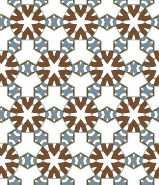 Geometrik şekilli kusursuz desen vektör çizimi