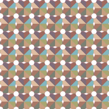 Geometrik şekilli kusursuz desen vektör çizimi