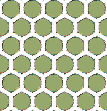 Geometrik şekilli kusursuz desen vektör çizimi