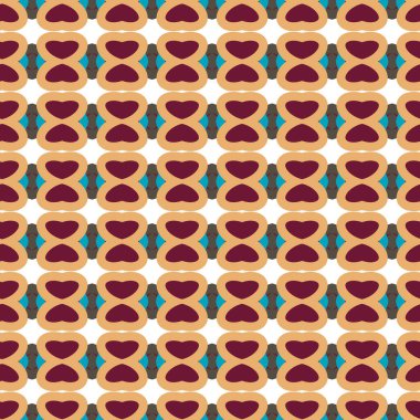 Geometrik şekilli kusursuz desen vektör çizimi