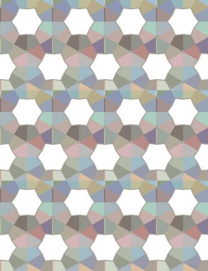 Geometrik şekilli kusursuz desen vektör çizimi
