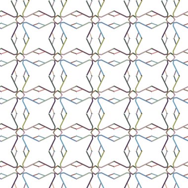 Geometrik şekilli kusursuz desen vektör çizimi