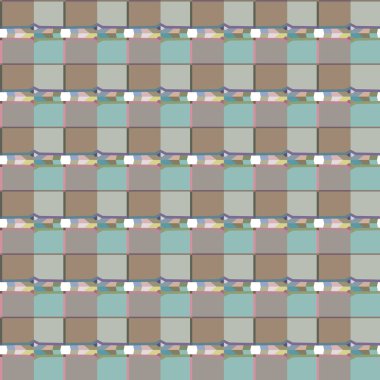 Geometrik şekilli kusursuz desen vektör çizimi