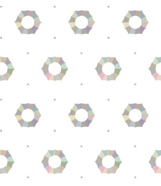 Geometrik şekilli kusursuz desen vektör çizimi