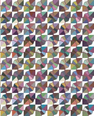 Geometrik şekilli kusursuz desen vektör çizimi