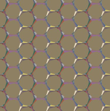 Geometrik şekilli kusursuz desen vektör çizimi