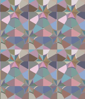 Geometrik şekilli kusursuz desen vektör çizimi