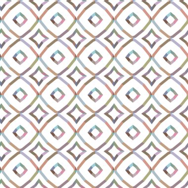 Geometrik şekilli kusursuz desen vektör çizimi