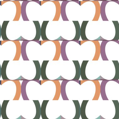 Geometrik şekilli kusursuz desen vektör çizimi