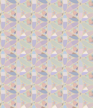 Geometrik şekilli kusursuz desen vektör çizimi