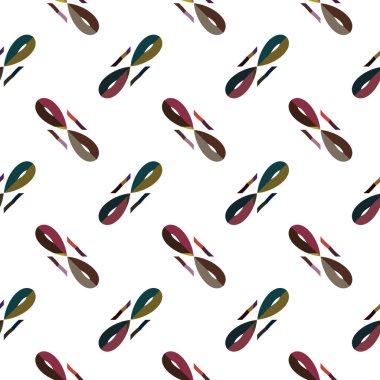 Geometrik şekilli kusursuz desen vektör çizimi