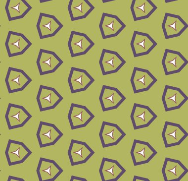 Geometrik şekilli kusursuz desen vektör çizimi