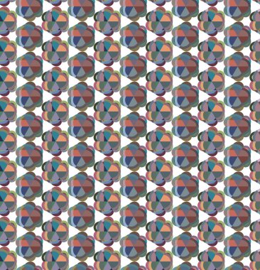 Geometrik şekilli kusursuz desen vektör çizimi