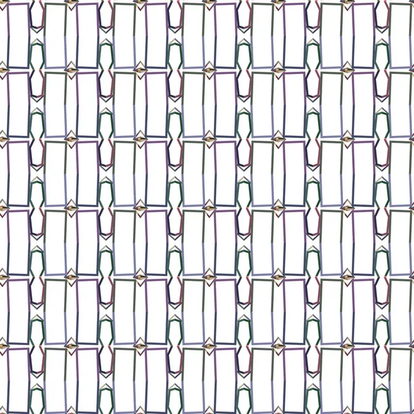 Pola Mulus Dengan Bentuk Geometris Gambar Vektor - Stok Vektor