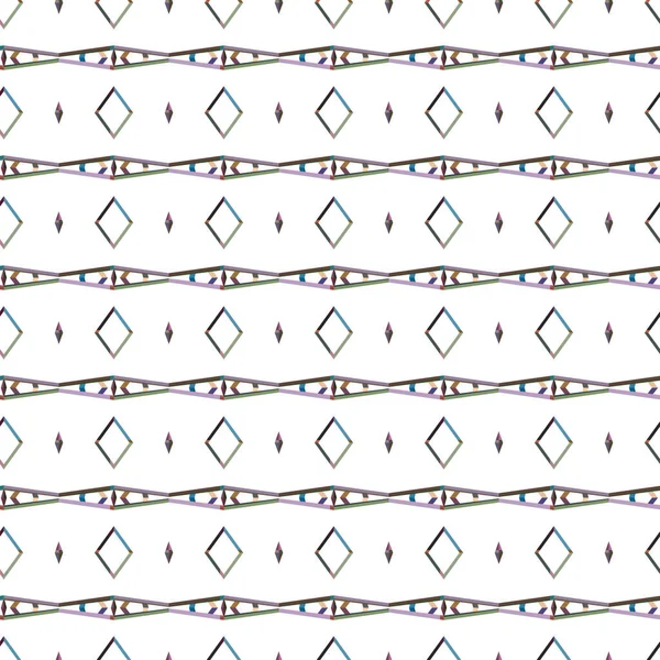 Nahtlose Muster Mit Geometrischen Formen Vektorillustration — Stockvektor