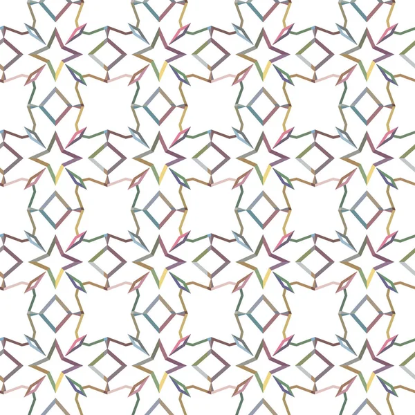 Nahtlose Muster Mit Geometrischen Formen Vektorillustration — Stockvektor